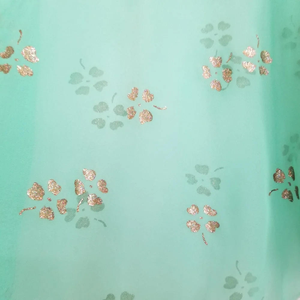 Vintage Green Sheer Shawl Cape OS - Picture 9 of 9